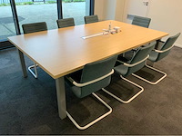 Vergadertafel met 7 vergaderstoelen - afbeelding 6 van  9