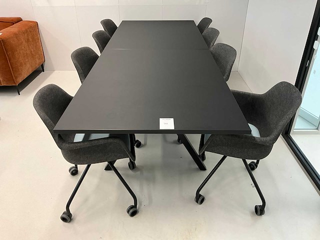 Vergadertafel met 8 “vepa” stoelen - afbeelding 2 van  6