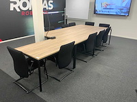 Vergadertafelopstelling incl. stoelen (5x) - afbeelding 1 van  2