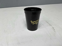 Vergingen black plastic drinkbekers party cups (500x) - afbeelding 3 van  7