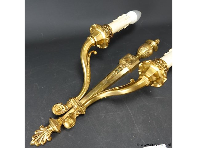 Vergulde wandkandelaar - afbeelding 3 van  5