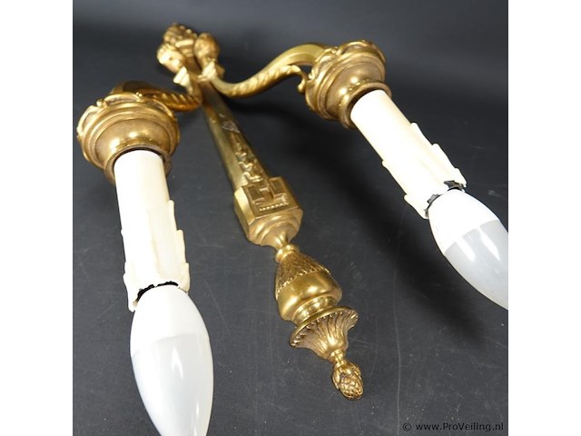 Vergulde wandkandelaar - afbeelding 4 van  5