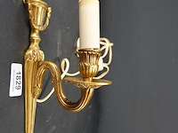 Vergulde wandkandelaar - afbeelding 1 van  5