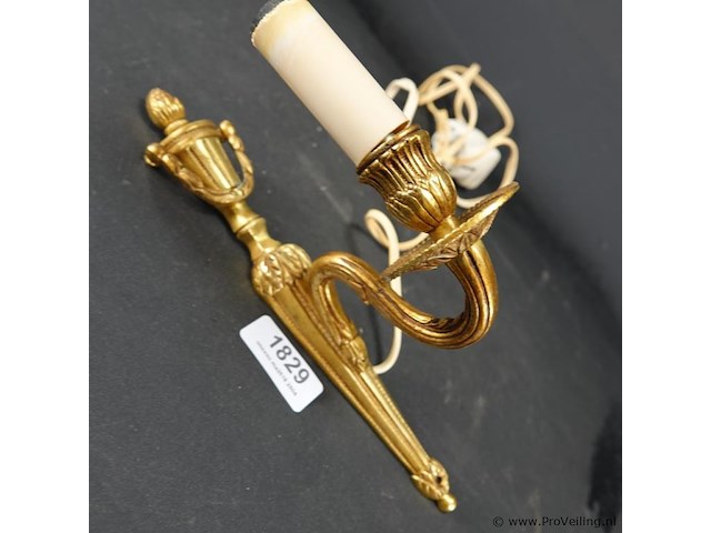 Vergulde wandkandelaar - afbeelding 2 van  5