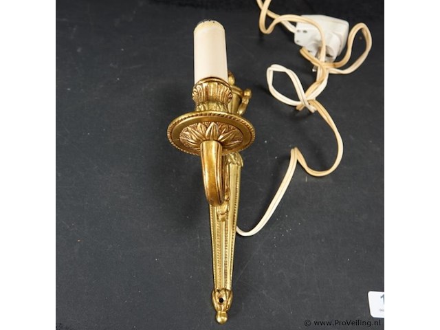 Vergulde wandkandelaar - afbeelding 3 van  5