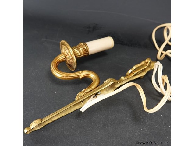 Vergulde wandkandelaar - afbeelding 5 van  5