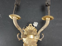 Vergulde wandkandelaar - afbeelding 1 van  5