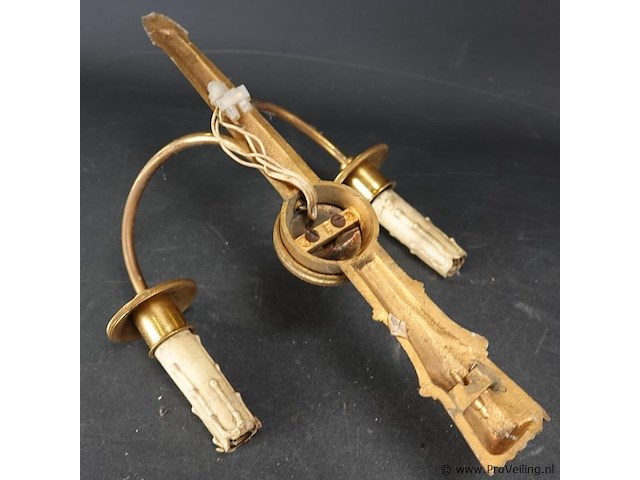 Vergulde wandkandelaar - afbeelding 5 van  5