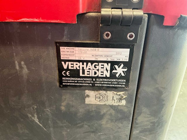 Verhagen - gansow 1450e - zit veegmachine - afbeelding 18 van  26