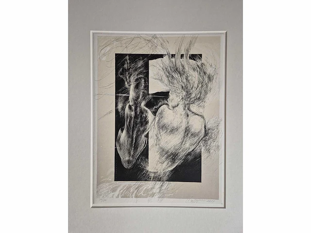 Verhagen - zeefdruk - 60 x 50 - afbeelding 1 van  2