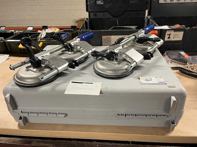 Veribor - platenspanner set in koffer - afbeelding 1 van  4