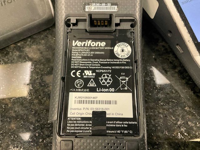 Verifone pinautomaat met voorraad kasserollen (3x) - afbeelding 6 van  7