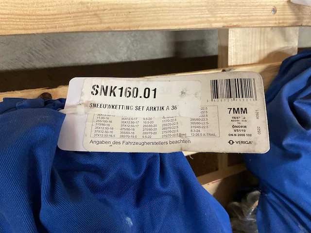 Veriga arktik a 36 7mm set á 2 stuks sneeuwkettingen - afbeelding 3 van  3