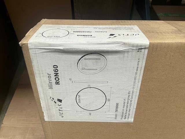 Veris ron60 badkamer spiegel - afbeelding 2 van  2