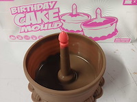 Verjaardags taart vorm 5 set van 2 stuks h018 - afbeelding 4 van  7