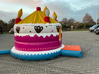 Verjaardagstaart springkussen / ballenbad - afbeelding 5 van  11