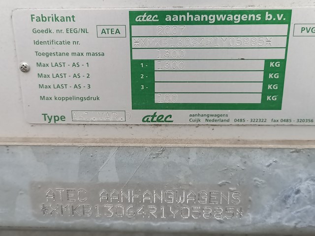 Verkeersborden aanhanger, atec, ab1 - afbeelding 7 van  9