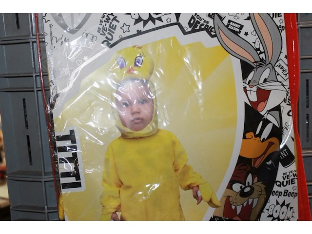 Verkleed kostuum tweety 1 tot 2 jaar 1 set - afbeelding 3 van  7