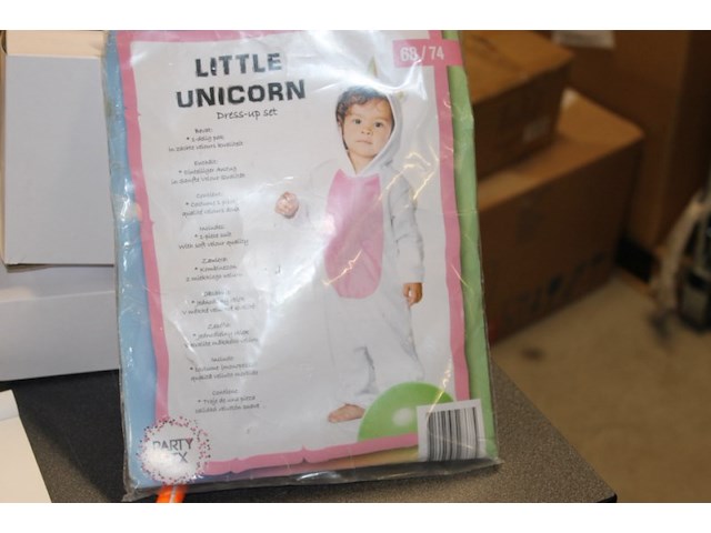 Verkleedpak unicorn 67 74 1x in ds k - afbeelding 1 van  3
