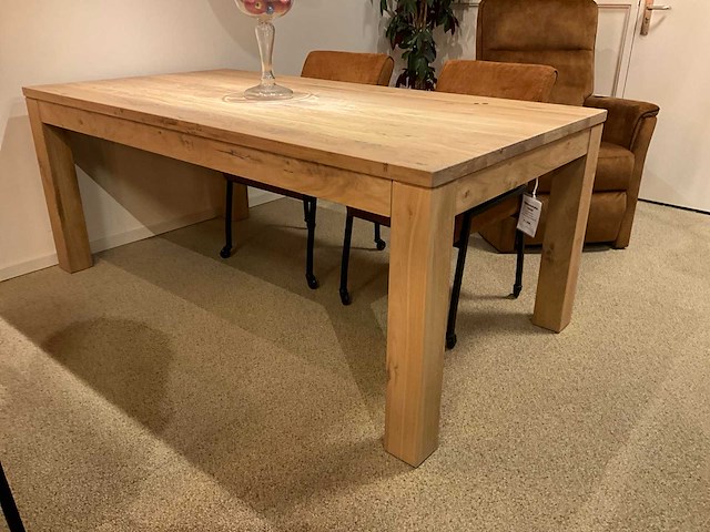 Verlengbare eiken eetkamertafel - afbeelding 2 van  8