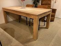 Verlengbare eiken eetkamertafel - afbeelding 2 van  8