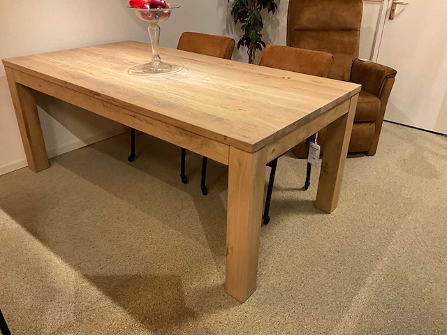 Verlengbare eiken eetkamertafel - afbeelding 3 van  8