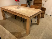 Verlengbare eiken eetkamertafel - afbeelding 3 van  8