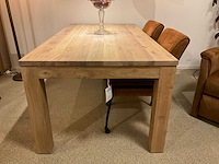 Verlengbare eiken eetkamertafel - afbeelding 4 van  8
