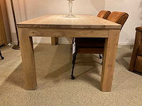 Verlengbare eiken eetkamertafel - afbeelding 5 van  8