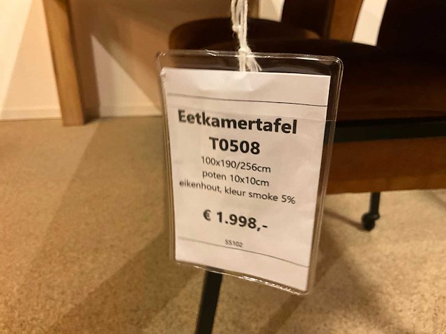 Verlengbare eiken eetkamertafel - afbeelding 8 van  8