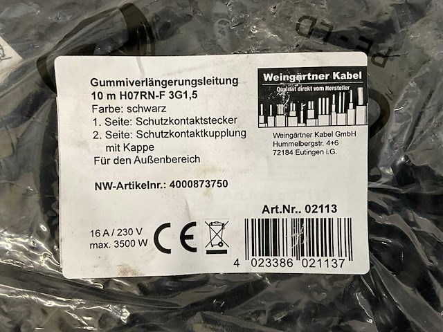 Verlengkabel 10m - afbeelding 3 van  3