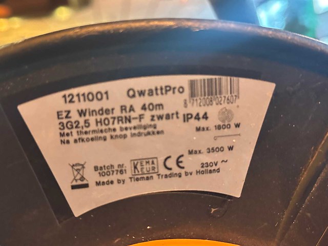 Verlengkabelhaspel (3x) - afbeelding 2 van  4