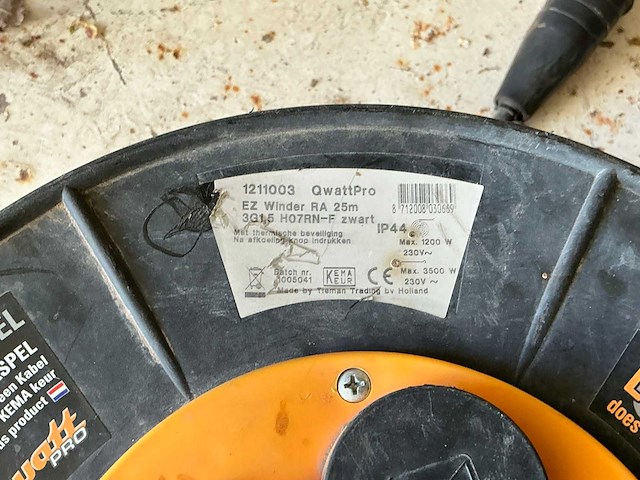 Verlengkabelhaspels en -snoer (2x) - afbeelding 3 van  3