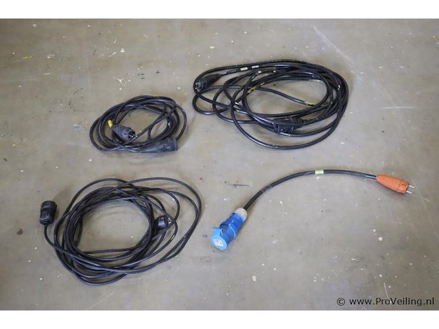 Verlengkabels - 4 stuks - afbeelding 1 van  4
