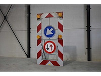 Verlicht inklapbaar werkzaamhedenbord - afbeelding 1 van  11