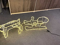 Verlichte rendier met slee - afbeelding 5 van  6