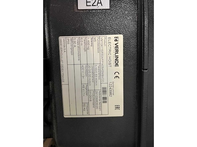 Verlinde bovenloophalkraan - afbeelding 8 van  11