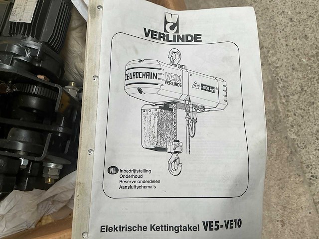 Verlinde eurochain ve10 ongebruikt elektrische kettingtakel - afbeelding 5 van  11
