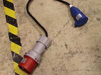 Verloopkabels cee32 rood naar 230v schuco blauw. ruim 50 stuks. - afbeelding 3 van  3
