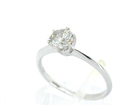 Verlovingsring 1.30 carat diamant 18 karaat goud - afbeelding 4 van  9