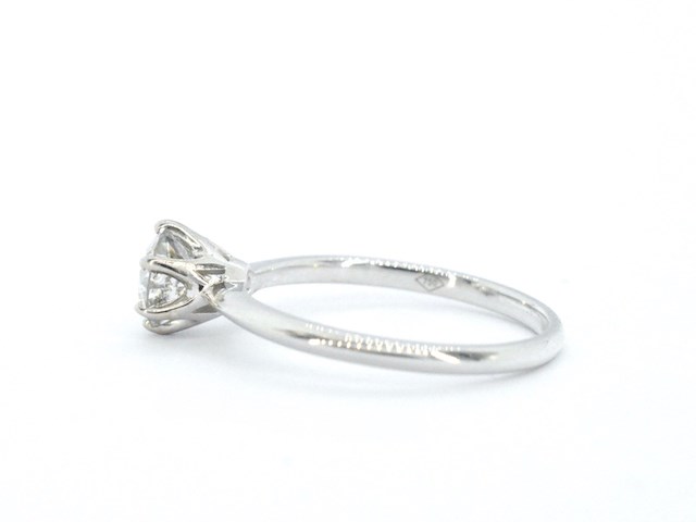 Verlovingsring met een diamant van 1.20 carat in 18 carats goud - afbeelding 5 van  10