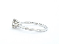 Verlovingsring met een diamant van 1.20 carat in 18 carats goud - afbeelding 5 van  10