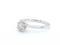 Verlovingsring met een diamant van 1.20 carat in 18 carats goud - afbeelding 8 van  10