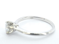 Verlovingsring met een diamant van 1.20 carat in 18 carats goud - afbeelding 9 van  10
