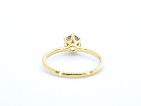 Verlovingsring met een diamant van 1.30 carat in 18 carats goud - afbeelding 4 van  8