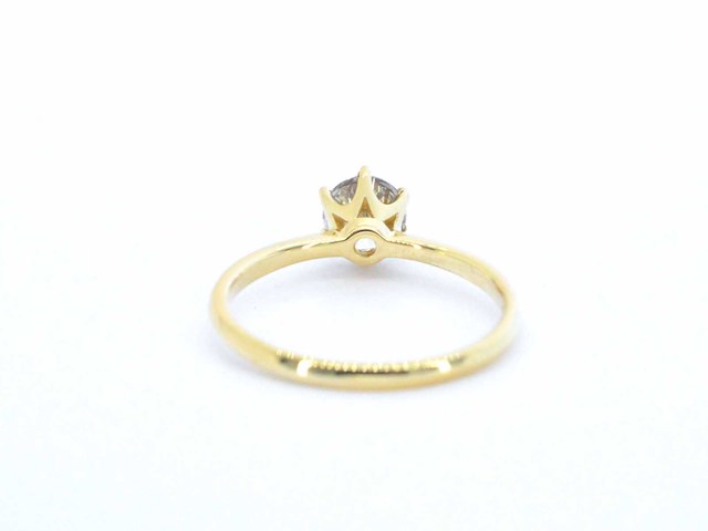 Verlovingsring met een diamant van 1.50 carat in 18 carats goud - afbeelding 5 van  7