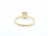 Verlovingsring met een diamant van 1.50 carat in 18 carats goud - afbeelding 5 van  7