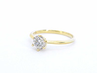 Verlovingsring met een diamant van 1.50 carat in 18 carats goud - afbeelding 6 van  7