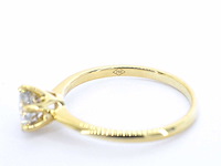 Verlovingsring met een diamant van 1.50 carat in 18 carats goud - afbeelding 7 van  7