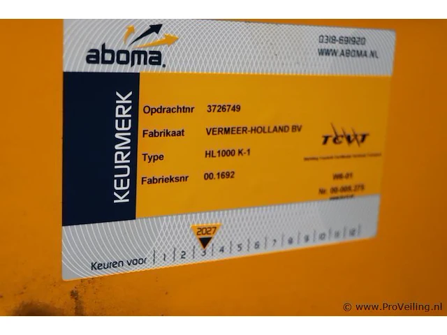 Vermeer heiinstallatie; hl-1000 m9 - afbeelding 7 van  25